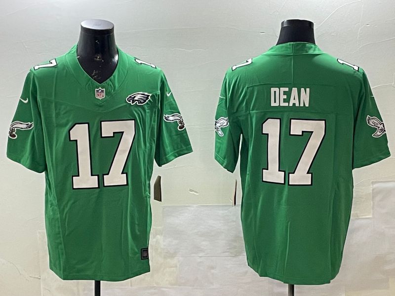 Men Philadelphia Eagles #17 Dean Green three generations 2025 Nike Vapor Limited NFL Jersey style 4